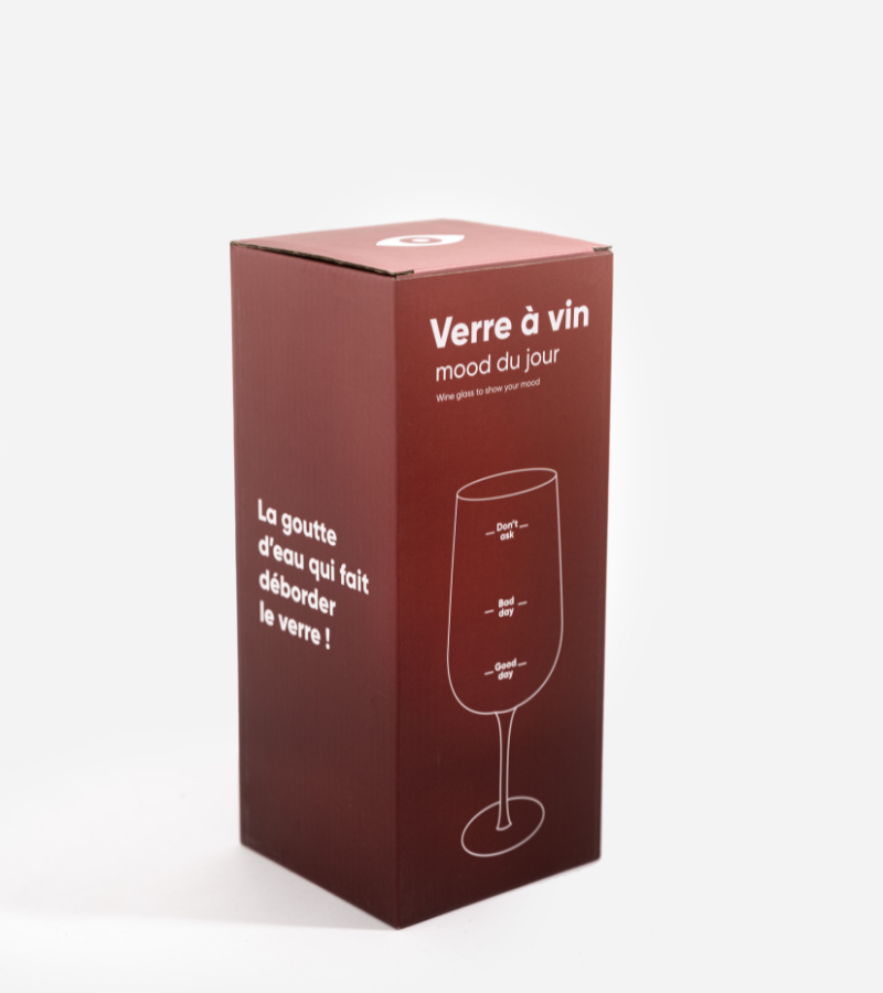 Verre à vin pour montrer son humeur