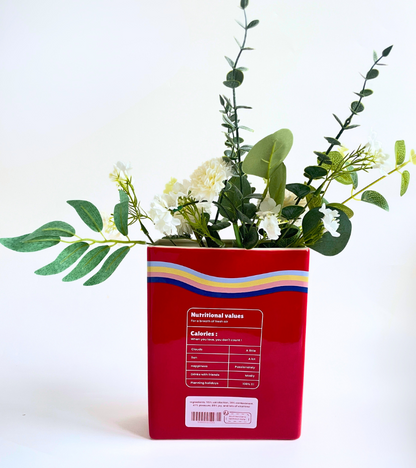 Vase Cereal box