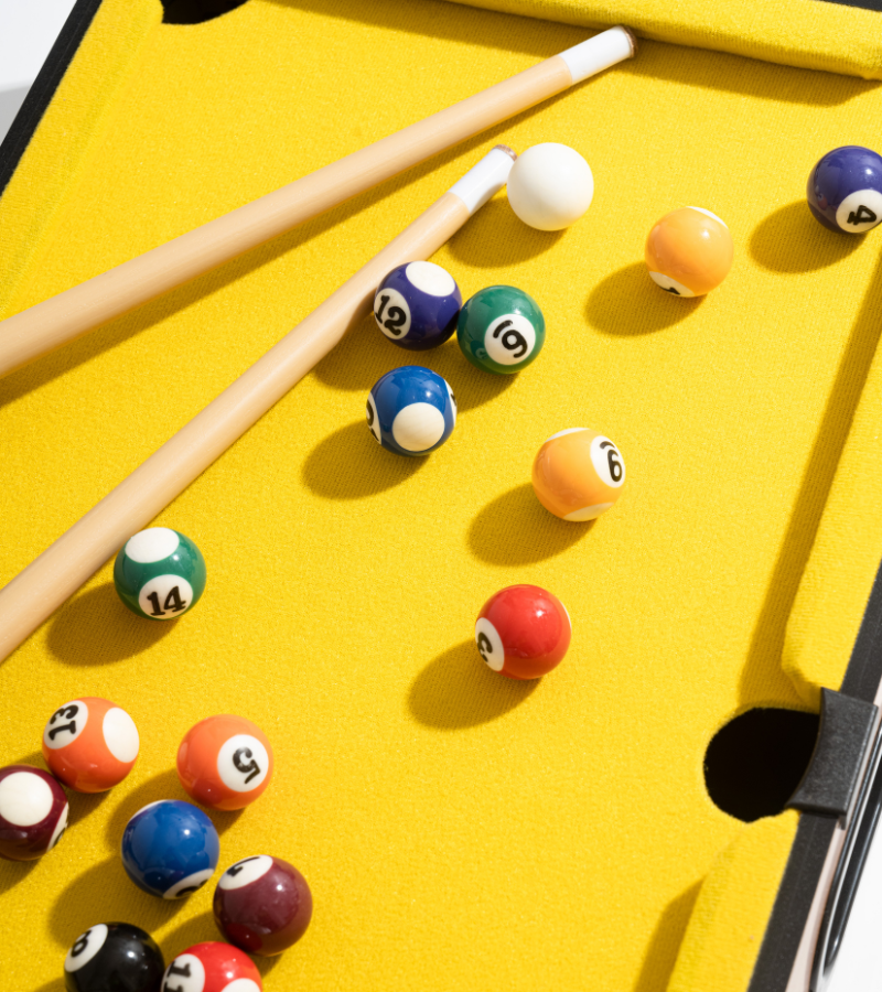 Billard de table - Jaune