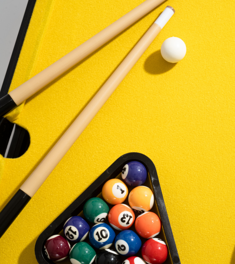 Billard de table - Jaune