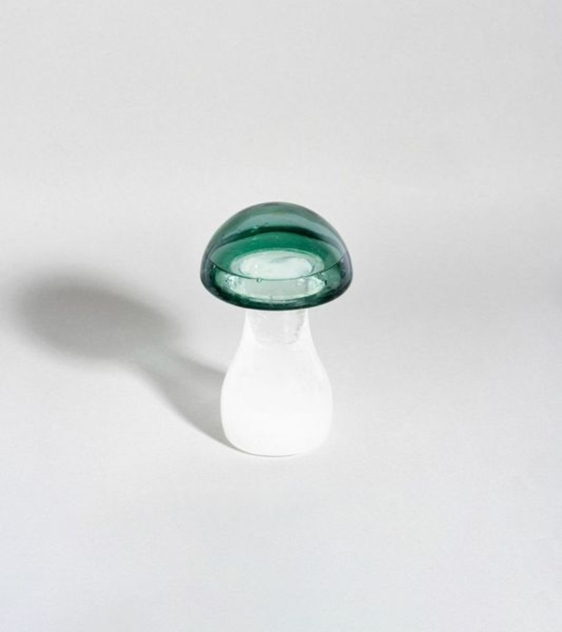 Mushroom storm glass - vert émeraude