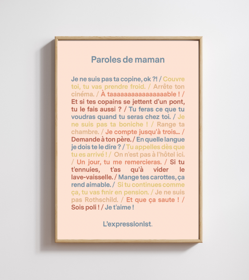 Poster - Paroles de maman