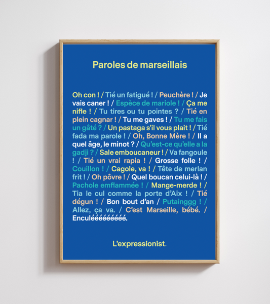 Poster - Paroles de marseillais