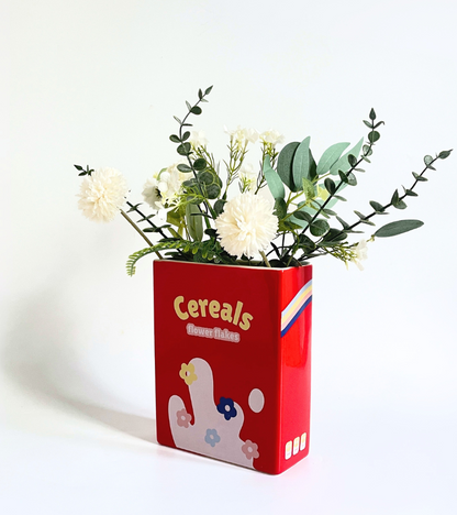 Vase Cereal box