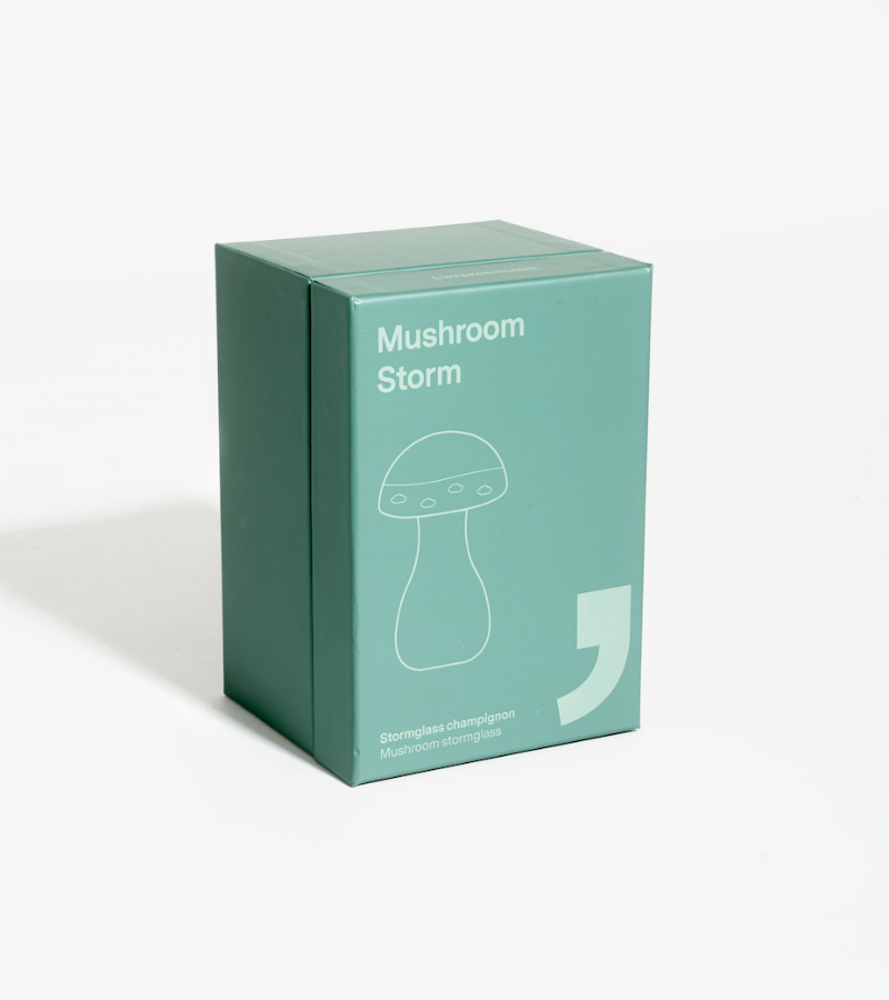 Mushroom storm glass - vert émeraude