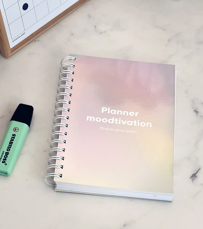 Agenda Planner Moodtivation - 12 mois pour briller